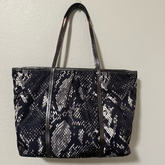 Brighton Snake Printed Nylon Tote - Picture 7 of 8